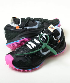 OFF WHITE X NIKE W NIKE ZOOM TERRA KIGER 5 /OW オフホワイト X ナイキ ウィメンズ ズーム テラ カイガー 5 /OW ブラック×メタリックシルバー×ピンク メンズ スニーカー cd8179-001