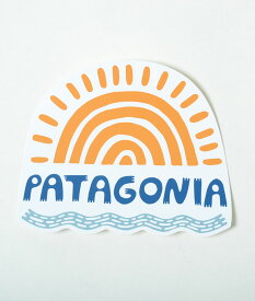patagonia sticker パタゴニア ステッカー サン ホワイト×オレンジ