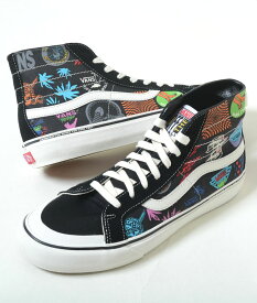 VANS SK8-HI 138 DECON SF バンズ スケートハイ 138 DECON SF ブラック プリント メンズ スニーカー vn0a3mv1w95