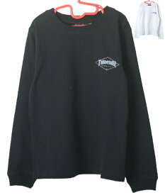 【120-160】THRASHER DIAMOND LOGO ロンT スラッシャー ダイヤモンド ロゴ Tシャツ 長袖 kids 子供服 ブラック ロゴ 男の子 女の子 スケーター ストリート