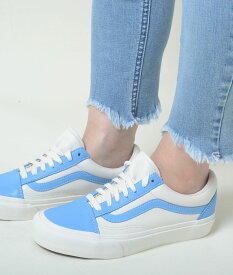 VANS OLD SKOOL VLT LX バンズ ヴァンズ オールドスクール ボルト LX ホワイトxライトブルー レディース スニーカー vn0a4bvfxg0