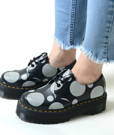 Dr.Martens 1461 QUAD ドクターマーチン 1461 クアッド ブラック 水玉 レディース スニーカー シューズ カジュアル 26879009