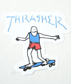 THRASHER STICKER スラッシャー ステッカー ホワイト 白