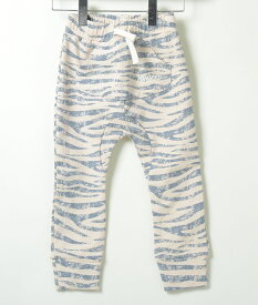 【110-116】MINIKID Relaxed Zebra Joggers Dovelike ミニキッド リラックス ゼブラ ジャガード ダブライク オフホワイト ブルー ゼブラ柄 白 青 KIDS キッズ 子供 ユニセックス 男の子 女の子 maw21lp04 高級子供服ブランド ハイブランド ハイクオリティ