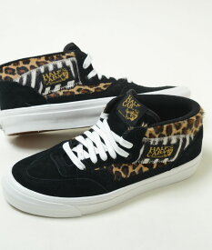 VANS HALF CAB 33 DX バンズ ヴァンズ ハーフ キャブ 33 DX ブラックxヒョウ柄 黒 スエード メンズ スニーカー vn0005u5448