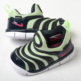 【12cm-16cm】NIKE DYNAMO FREE (TD) ナイキ ダイナモ フリー キッズ スニーカー ブラックグリーン 343938-440