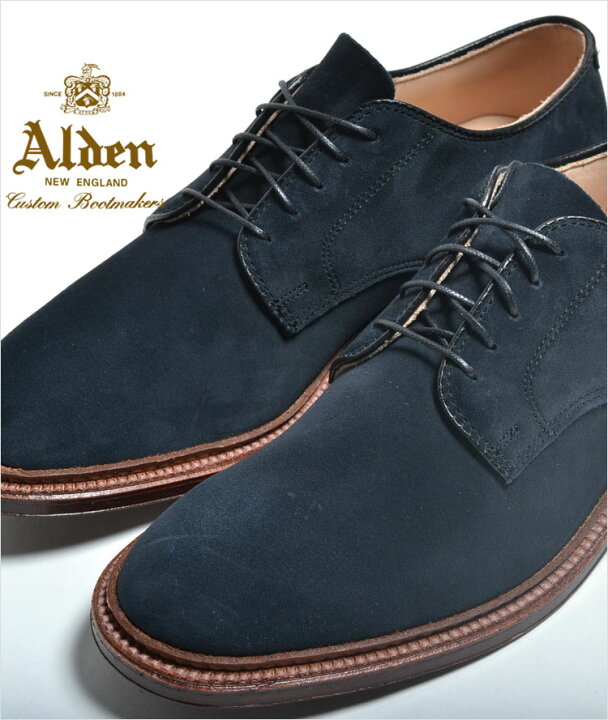 楽天市場】【訳あり】【送料無料】ALDEN SUEDE UNLINED PLAIN TOE 