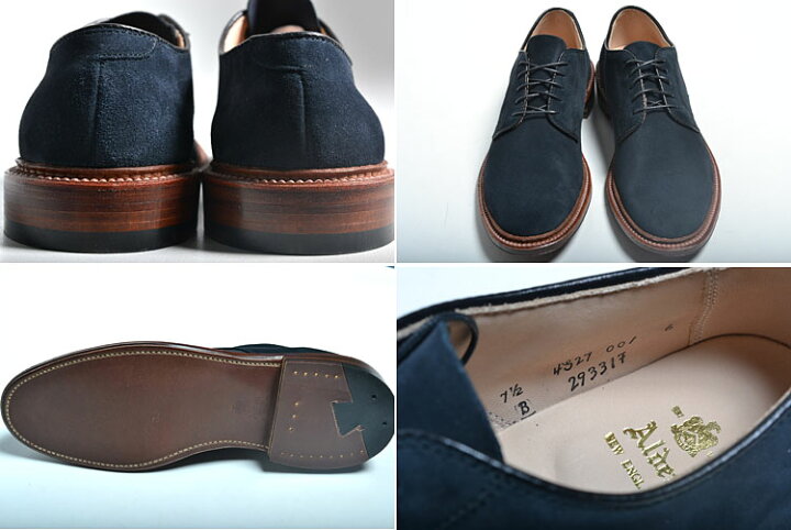 楽天市場】【訳あり】【送料無料】ALDEN SUEDE UNLINED PLAIN TOE 