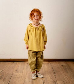 pumpkin pants パンプキン パンツ KIDS キッズ 子供 かわいい おしゃれ 春夏 Koqueliko zozio ゾジヲ ゾジオ 100cm 110cm 120cm 130cm 子供服 イエロー オレンジ ネイビー リーフ ストライプ 女の子 男の子