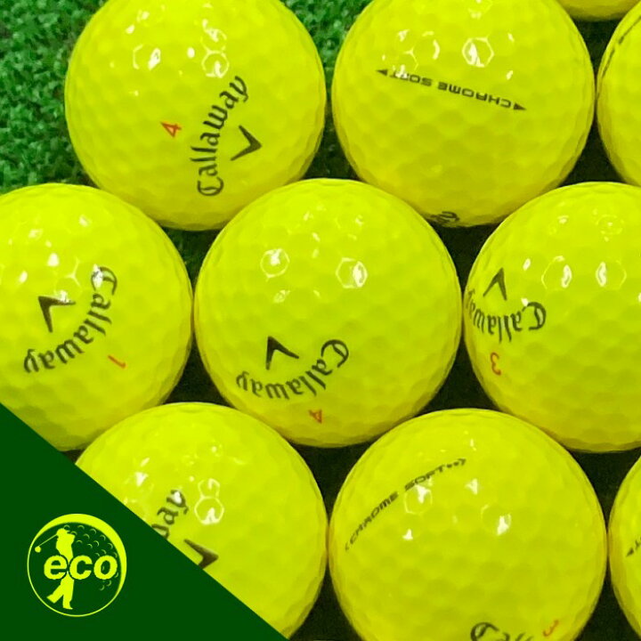 楽天市場 ロストボール キャロウェイ Callaway クロムソフト Chrome Soft 年代混合 イエロー 8球 Abランク ゴルフボール 中古 ecoボール 楽天市場 ロストボール キャロウェイ Callaway クロムソフト Chrome Soft 年代混合 イエロー 8球 Abランク ゴルフボール 中古 ecoボール