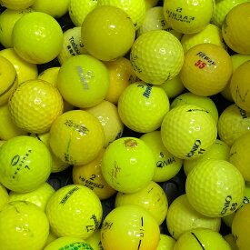 ロストボール ブランド混合 イエロー 50個 Bランク ゴルフボール 中古 エコボール ゴルフ ロスト セット 大量 色付き カラー 混合 50球 送料無料