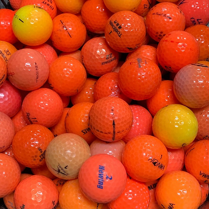 ロストボール 練習 初心者 お買い得 送料無料 ロストボールブランド混合 オレンジ 中古 人気提案 100球 Bランク エコボール ランキング2022 ゴルフボール