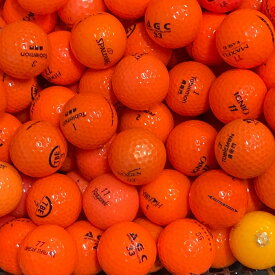 ロストボール ブランド混合 オレンジ 30個 A+ABランク ゴルフボール 中古 エコボール ゴルフ ロスト セット 大量 色付き カラー 混合 30球 送料無料