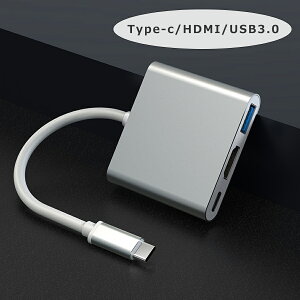 USB Type-C nu 3in1 HDMI 4K USB3.0 PDΉ 100W ϊ A_v^ ^CvC surface PC Mac USB-C Android Switch lC m[gp\R m[gPC Chromebook iPad mini6 Air5 4 Pro Android