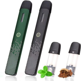 DR. Model2 電子タバコ スターターキット バッテリー 本体 大容量450mAh 2本 互換 クラシックスモーク メンソール ぶどう カートリッジ 2個付き リキッド 注入済 801