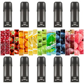 DRモデル2対応 model 2互換カートリッジ 10種類の味 フレーバーカートリッジ ノンニコチン・タール・色素0 2023新登場モデル M10モデル 10個 電子たばこ HECCO