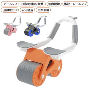 2in1 腹筋ローラー バックアシスト 筋トレ器具 フィットネス 腹周り 腹筋 アブローラー 2輪タイプ プランクトレーナー 筋トレ 背筋 トレーニング プランクローラー ダイエット タイマー付き
