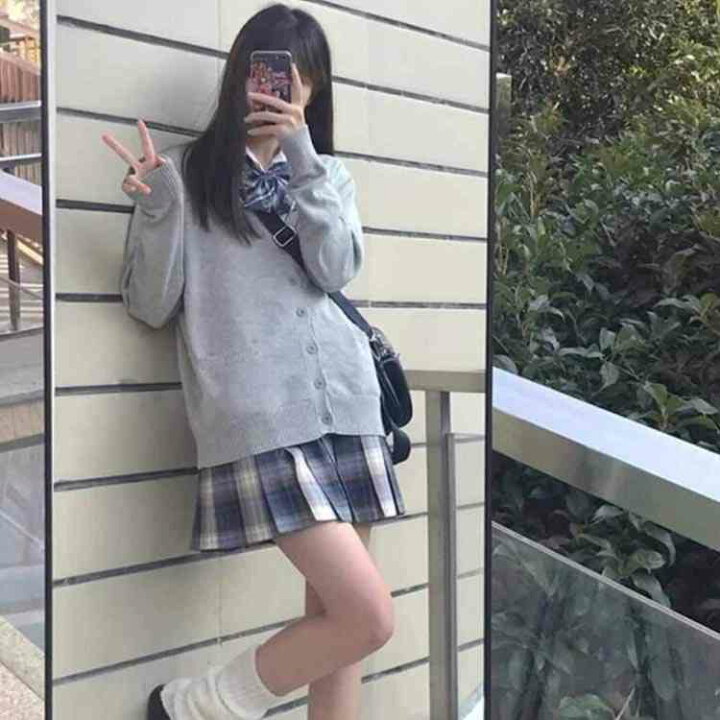 スクールカーディガンカーディガンvネック女子高生セーラー服制服学生服ニットセーター前開き春森ガールコーディガン羽織り