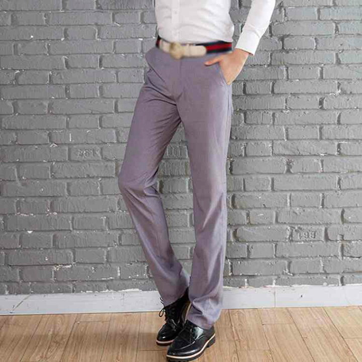 楽天市場 全10色 結婚式 パンツ スラックスパンツ ビジネスパンツ フォーマルパンツ アイロン不要 スラックス ロングパンツ メンズ ビジネス 会社 光沢感 小さいサイズ 大きサイズ メンズファッション エコライフショップ