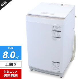 【中古】 東芝 洗濯機 縦型全自動 AW-BK8D7 (8.0kg/グランホワイト) ウルトラファインバブル洗浄 ecoモード DDモーター搭載 (2019年製)○726h22