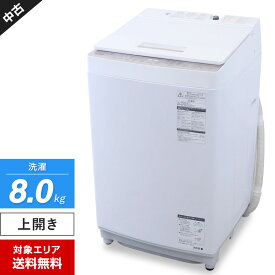 【中古】 東芝 洗濯機 縦型全自動 AW-BK8D7 (8.0kg/グランホワイト) ウルトラファインバブル洗浄 ecoモード DDモーター搭載 (2019年製)○741h18