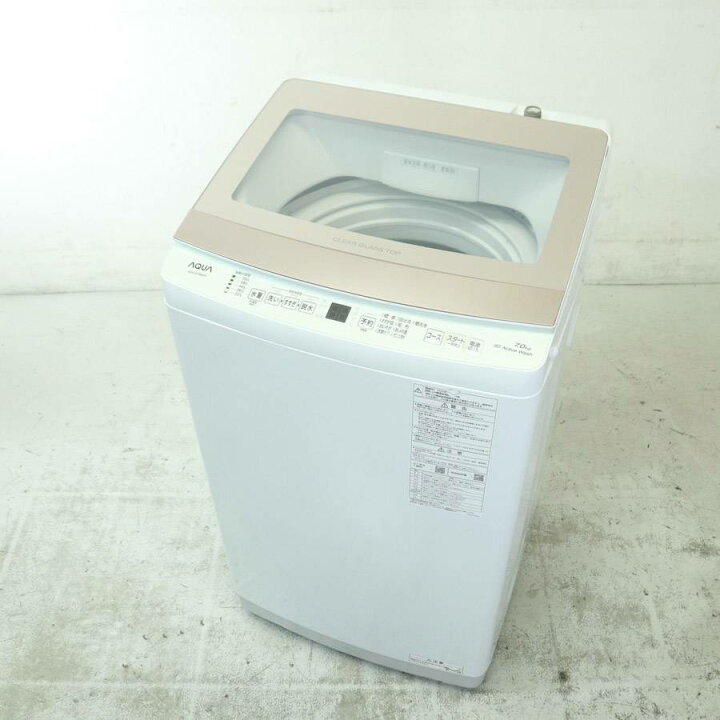 楽天市場】【中古】美品 AQUA 洗濯機 縦型全自動 AQW-S7PBK (7.0kg 