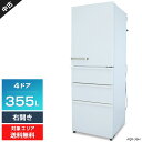 【中古】 AQUA 冷蔵庫 4ドア 355L AQR-36H (右開き/ナチュラルホワイト) まん中2段フリーザー 節約ecoモード グリップハンドル (2019年製)○329h02