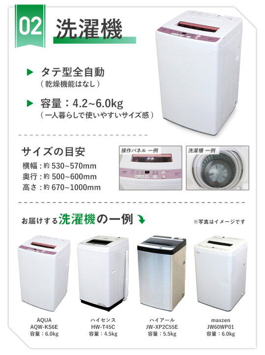 楽天市場】【中古】 家電セット 一人暮らし 3点セット (冷蔵庫 洗濯機  