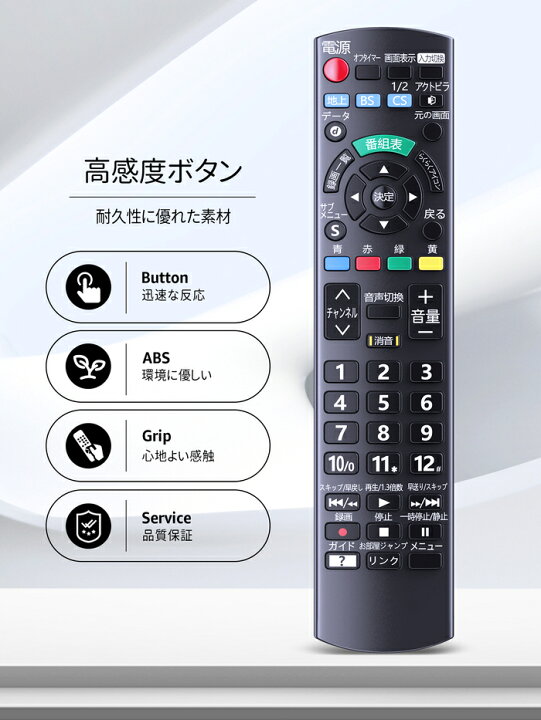 楽天市場】パナソニック リモコン N2QAYB001017 交換用リモコン 