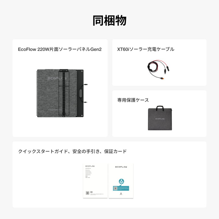 楽天市場】【売り切れ】EcoFlow ソーラーパネル 220W 片面 ソーラー 