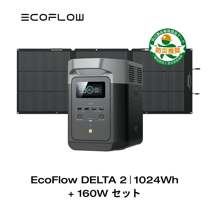 楽天市場】EcoFlow ポータブル電源 ソーラーパネル セット DELTA 2 