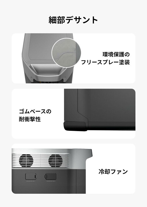 楽天市場】EcoFlow ポータブル電源 大容量 DELTA Max 1612Wh/448,000 