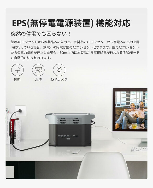 楽天市場】EcoFlow ポータブル電源 大容量 DELTA Max 1612Wh/448,000 