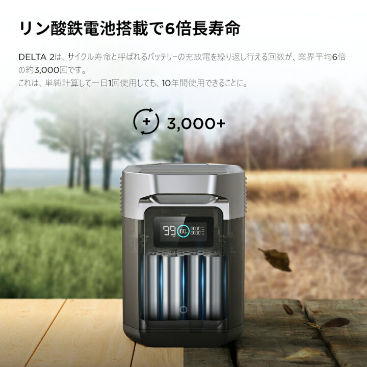楽天市場】EcoFlow DELTA 2 専用エクストラバッテリー1024Wh 