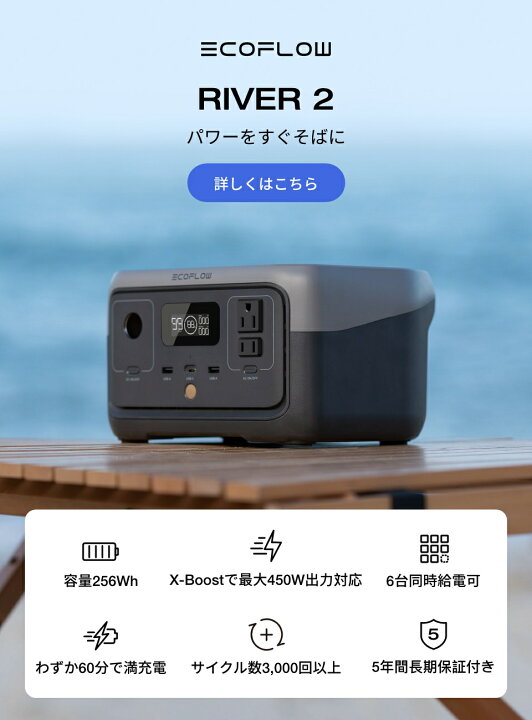 楽天市場】【在庫切れ】EcoFlow ポータブル電源 ソーラーパネル セット 