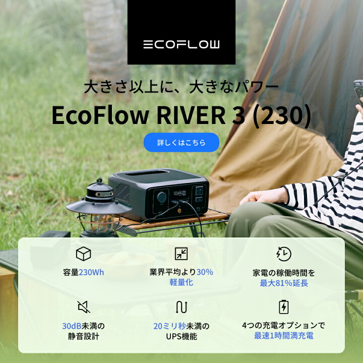 楽天市場】【売り切れ】EcoFlow ポータブル電源 ソーラーパネル セット 
