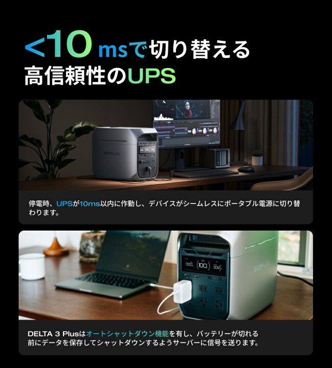 楽天市場】EcoFlow ポータブル電源 ソーラーパネル セット DELTA 3 