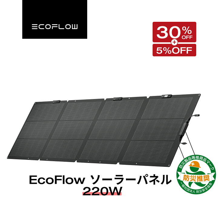楽天市場】【クーポン併用で45,045円 12/10~】EcoFlow ソーラーパネル