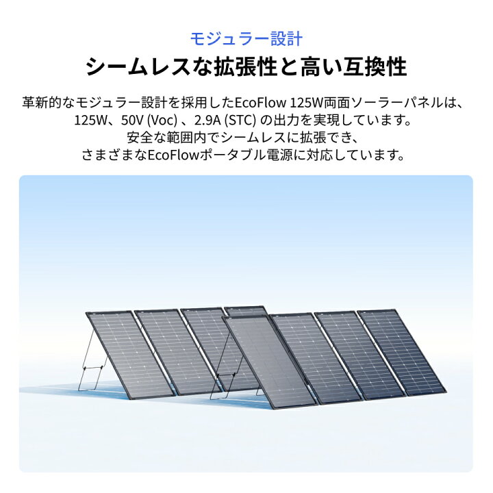 楽天市場】【クーポン利用で21,808円 4/14 00:00〜】EcoFlow 125W 両面 