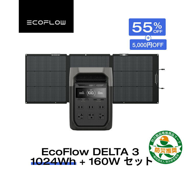 楽天市場】【クーポン併用で77,170円 48H限定】EcoFlow ポータブル電源 