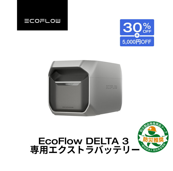 楽天市場】【クーポン併用で72,000円 48H限定】EcoFlow DELTA 3 専用 