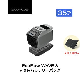 【限定プレゼント★クーポン利用で173,388円 8/4 0時~】ポータブルエアコン WAVE 3+専用バッテリーパック セット ポータブルクーラー スポットクーラー スポットエアコン 冷風機 エアコン 車中泊 キャンプ 暑さ対策 熱中症 除湿 梅雨 湿気対策 停電 夏&冬両用 エコフロー