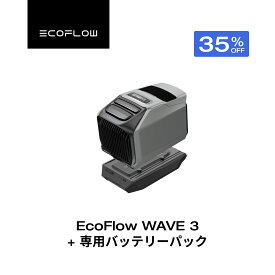 【クーポン利用で173,388円 1/18 00:00〜】ポータブルエアコン WAVE 3+専用バッテリーパック セット ポータブルクーラー スポットクーラー スポットエアコン 冷風機 エアコン 車中泊 キャンプ 暑さ対策 熱中症 除湿 梅雨 湿気対策 停電 夏&冬両用 エコフロー