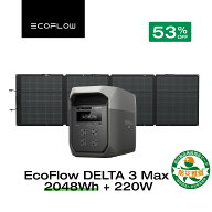 【クーポン利用で129,800円 3/11 23:59迄】EcoFlow ポータブル電源 ソーラーパネル セット DELTA 3 Max 2…