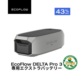 【クーポン利用で225,720円 7/18 00:00~】EcoFlow DELTA Pro 3 専用エクストラバッテリー 4096Wh 大容量 非常用電源 車中泊 防災グッズ 停電対策 発電機 家庭用 蓄電池 バッテリー 拡張バッテリー キャンプ エコフロー