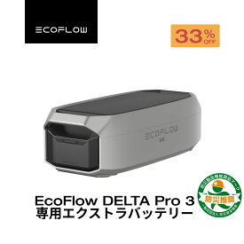 【クーポン利用で274,633円 9/4 20:00~】EcoFlow DELTA Pro 3 専用エクストラバッテリー 4096Wh 大容量 非常用電源 車中泊 防災グッズ 停電対策 発電機 家庭用 蓄電池 バッテリー 拡張バッテリー キャンプ エコフロー