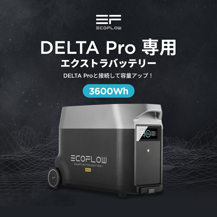 楽天市場】【クーポン併用で226,000円 48H限定】EcoFlow DELTA Pro専用 