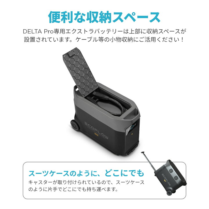 楽天市場】【売り切れ】EcoFlow DELTA Pro専用エクストラバッテリー 