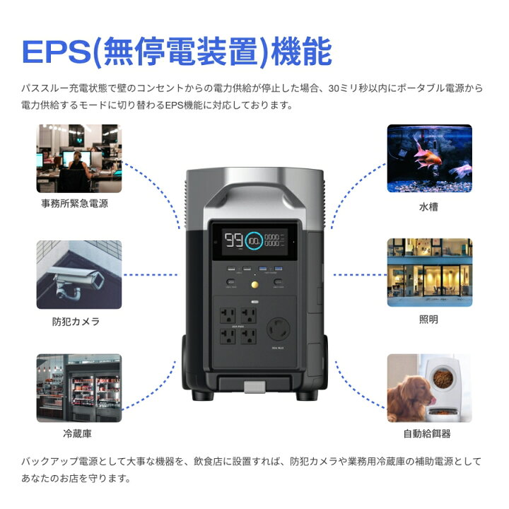 楽天市場】【クーポン利用で220,000円】EcoFlow ポータブル電源 リン酸 