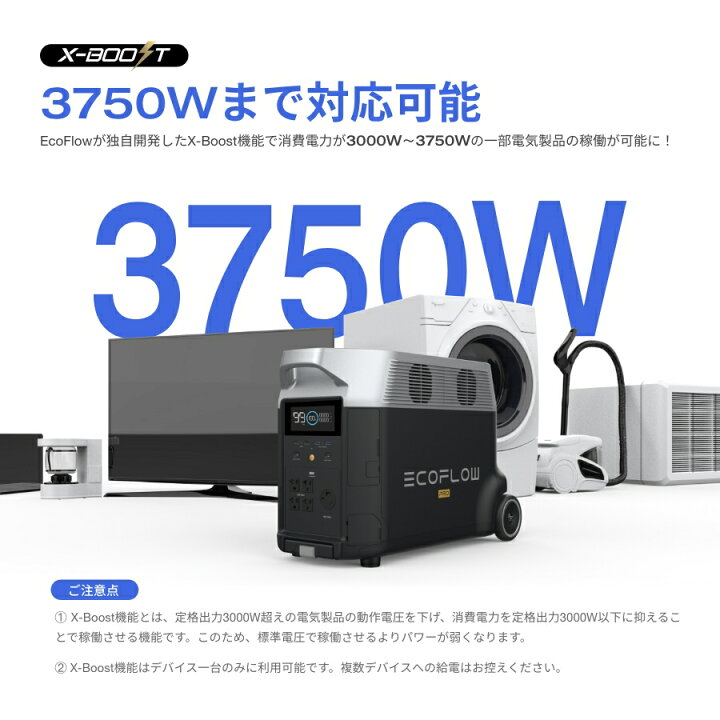 楽天市場】【クーポン利用で220,000円】EcoFlow ポータブル電源 リン酸 
